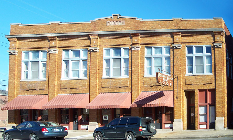 Picture of the old Monroe Lodge in Madison Historic District, Downtown Madison Indiana, located in Madison Historic District, Downtown Madison Indiana