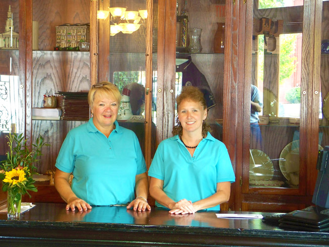 Friendly smiles inside Historic Broadway Hotel and Tavern, Madison Historic District, Downtown Madison Indiana 47250, across the Ohio River away from Kentucky.