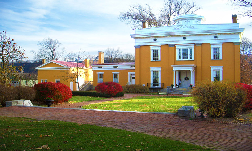 Lanier Mansion museum and historic site, located in Madison Historic District, Downtown Madison Indiana.